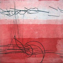 Bärbel Voigt Porphyr, Aquatintaradierung, 2009