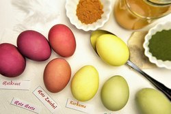 Familiensamstag: Ostereier färben mit Pflanzensaft