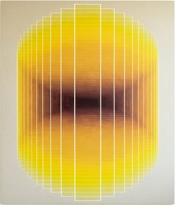 "Perception - Vibrations in Colour and Form" - Painting II, Course A - Daniel Mullen, Continuum (Serie Future Monuments), 2020, Acryl auf Leinwand, 240×205 cm.