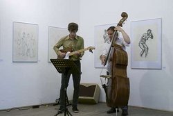 Werkstattausstellung 2011, mit Musik von "Mittwoch um 8"