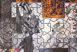 Ergül Cengiz: Endless (Detail) Collage. Linolschnitt, 2017
