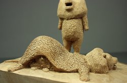 Daniela Schönemann, Wild (4) 9, 2017, Holz, h= 23 cm