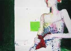 "Stille Wasser" - Daniela Mädel, Leinwand -und Papierarbeiten