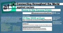GESPRÄCH IM LIVESTREAM: Staffel 1, Folge 4: Connecting throughout the world: Roma in der Corona-Krise