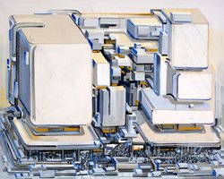 Philipp Gloger, m1 - Kaufhaus, Acryl und Öl auf