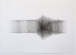Daniela Wesenberg, aus der Serie: Irritationen, 2015, Tuschestift auf Papier, 29,7 cm x 42 cm