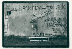 Tomislav Gotovac: Degraffiting, 1990, Courtesy Collection Sarah Gotovac, Tomislav Gotovac Institute, Zagreb